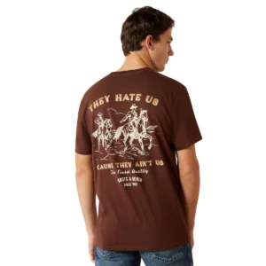 Ariat Men's T-Shirt 'Haters Club' Deep Mahogany 10062422