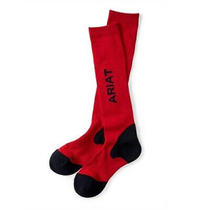 Ariat Men's Socks 'AriatTEK' Performance Red/Navy 10022536