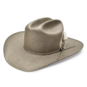 Charlie 1 Horse Straw Hat Lainey Wilson 'Hold My Halo' Grey Shantung