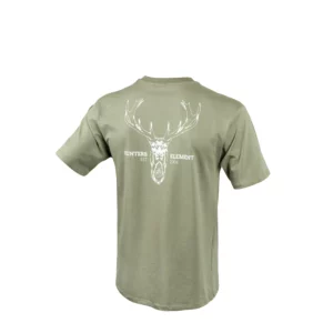 Hunters Element Men's T Shirt 'Alpha Stag' Sage