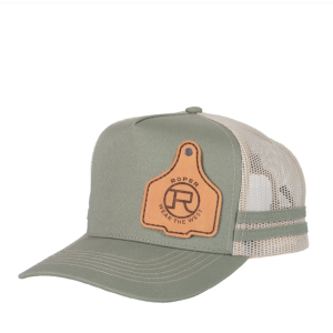 Roper Trucker Cap Cattle Tag Olive Green RC2505