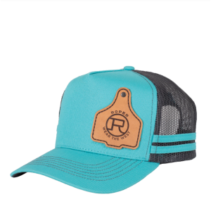 Roper Trucker Cap Cattle Tag Teal RC2506