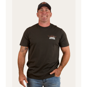 Ringers Western Men's T Shirt 'Country Club' Loose Fit Black 124077RW-CHC