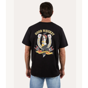 Ringers Western Men's T Shirt 'Bad Cowgirls' Loose Fit Black 125071RW-BLK