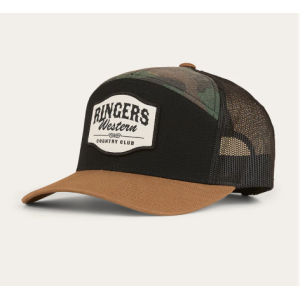 Ringers Western Trucker Cap 'Country Club 'Black/Camo 424037RW-BLK/CMO
