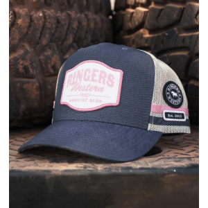 Ringers Western Trucker Cap 'Country Club 'Ballet Pink/Charcoal 424030RW-BP/CHC