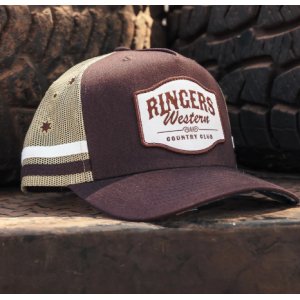 Ringers Western Trucker Cap 'Country Club 'Saddle Brown 424030RW-SDB