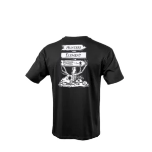 Hunters Element Men's T Shirt 'Sign' Black