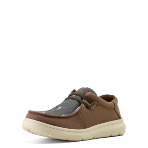 Ariat Boy's Casual 'Hilo' Chocolate/Ariat Steer Heads 10063935