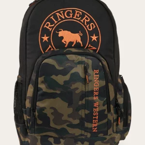Ringers Western Holtze Backpack Black with Camo