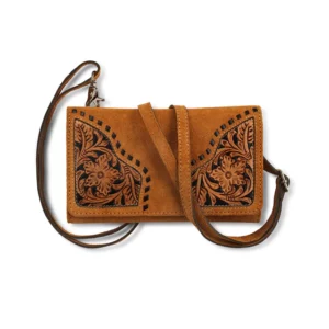 Ariat Crossbody Clutch "Sierra' Roughout Tan A770019408