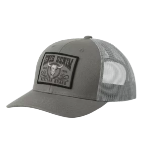Cinch Cap 'Western Brand' Mesh Back Grey MCC0660650 GRY