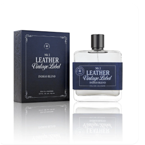 Tru Western Men's 'Leather Small Batch Vintage Label Indigo Blend No. 3' Cologne 100ml