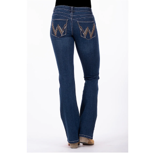 Wrangler Women's Jeans 'Amelia' Q Baby Booty Up Boot Cut Indigo XCP2250860