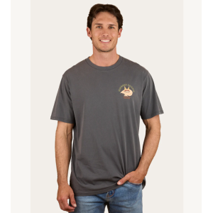 Ringers Western Men's T Shirt 'Roadie' Loose Fit Washed Black 125003RW-WBLK