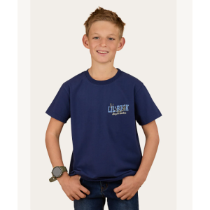 Ringers Western Boy's T-Shirt 'Buck Winner' Classic Fit Navy 325012RW-NV