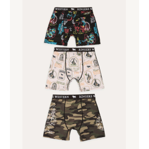 Ringers Western Men's Briefs 'Rowdy' Trunks 3 Pack