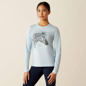 Ariat Girl's T-Shirt 'Happy' Long Sleeve Skyway 10062566