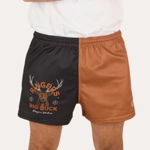 Ringers Western Footy Shorts 'Bug Buck' Tobacco 125019RW-TCO