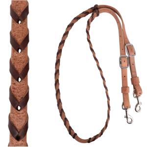 Martin Saddlery Barrel Reins 3/4″ Laced with Latigo Leather