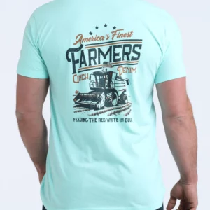 Cinch Men's T-Shirt 'Graphic America's Finest Farmers' Blue MTT1690708 BLU