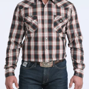 Cinch Men's Shirt 'Classic Fit' Plaid Multi MTW1303100 MUL