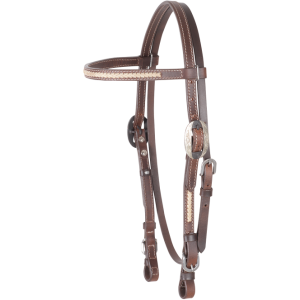 Cashel Browband Headstall with Rawhide Lacing