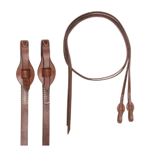 Cashel Split Reins with Quick Change Ends Chocolate