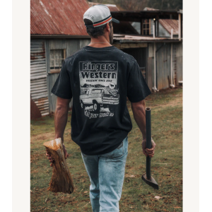 Ringers Western Men's T Shirt 'Get Your Truck On' Loose Fit Black 125040RW-BLK