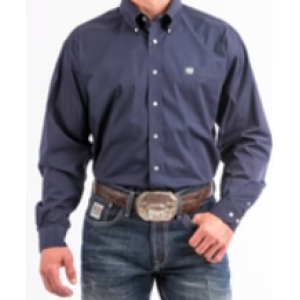 Cinch Men's Shirt Classic Fit 'Solid' Navy MTW1104667 NAV