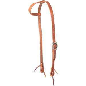 Cashel Slip Ear Harness Headstall 3/4″ with Square Etched Buckles