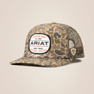 Ariat Cap Duck Camo Patch Mesh Snapback Cream/Beige A3000871156