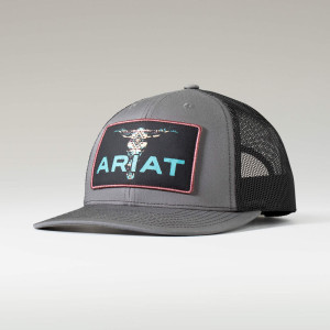Ariat Cap Bull Skull Patch Charcoal A300085907