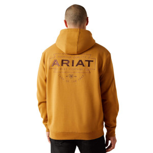 Ariat Men's Hoodie 'Southwest Simple Buckle' Bone Brown 10062495
