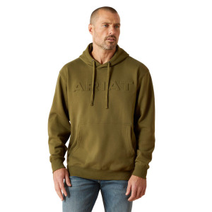 Ariat Men's Hoodie 'Embossed Logo' Winter Moss 10062501