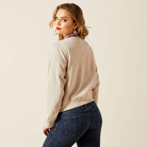 Ariat Women's Sweatshirt Crew 'Essential' Oatmeal 10062736
