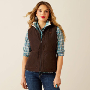 Ariat Women's Vest 'Dilon 2.0' Reversible Insulated Mole 10062816