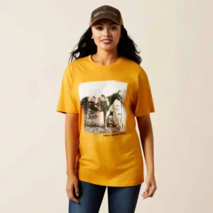 Ariat Women's T-Shirt 'Western Photo' Mustard 10063759