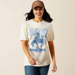 Ariat Women's T-Shirt 'Retro Block Poster' Natural 10063760