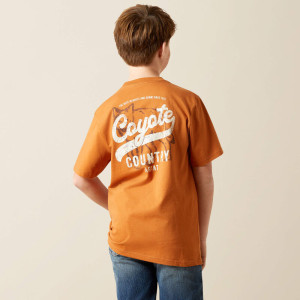 Ariat Boy's T-Shirt 'Coyote Country' Adobe 10065981