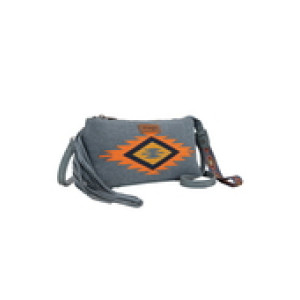 Wrangler Bag Wrist 'Embroidered Aztec Fringe' Tan/Blue X6W4917BAG