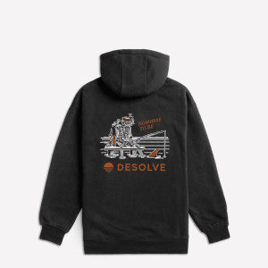 Desolve Men's 'Nowhere To Be' Hoodie Black