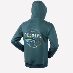 Desolve Men's 'Born To Battle' Hoodie Dark Spruce