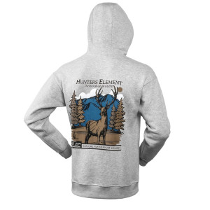 Hunters Element Men's 'Monarch' Hoodie Grey Marle
