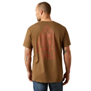 Ariat Men's T-Shirt 'Stone Arrowhead' Teak 10065890