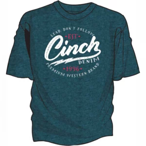 Cinch Men's T-Shirt 'Cinch Denim Graphic' Blue MTT1690710 BLU