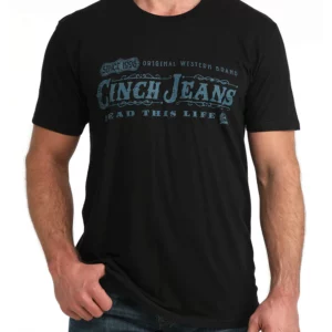 Cinch Men's T-Shirt 'Cinch Jeans Graphic' Back MTT1690713 BLK