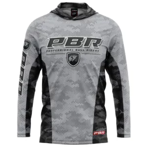 PBR Boy's Fishing Shirt 'Reef Runner' Hooded Grey