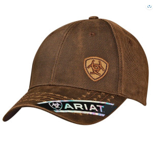 Ariat Cap Barbed Wire Stitch Brown Oilskin 1518002