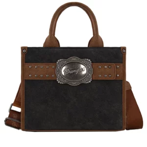 Wrangler Bag Crossbody 'Feature Buckle' Black/Tan X6W4912BAG
